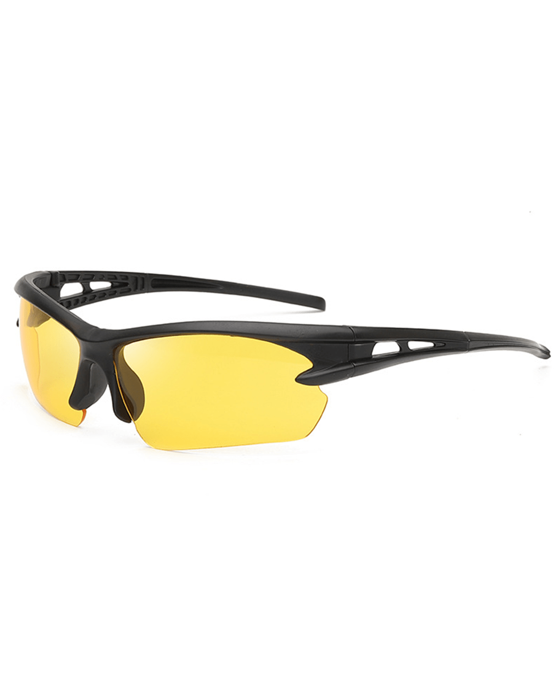 noughties schwarz - gelb GLUE RAVE SUNGLASSES Y2K STREETWEAR