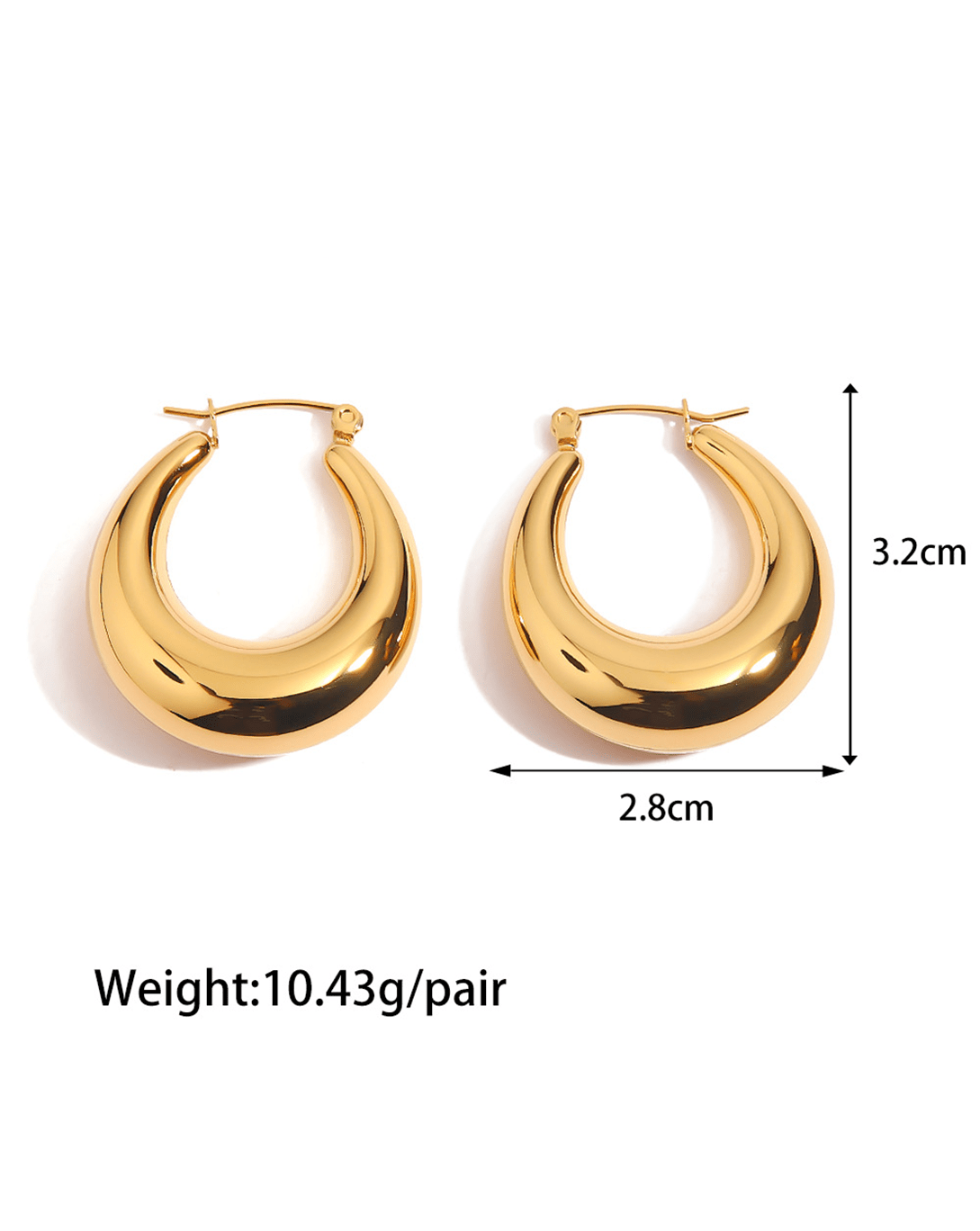 noughties GOLDEN GODDESS EARRINGS Y2K STREETWEAR